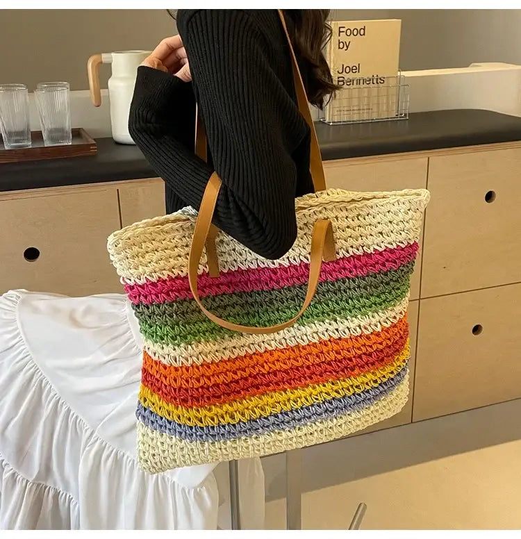 Cabas Paille et Cuir