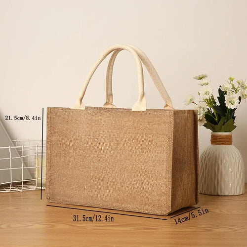 Grand Sac De Plage Femme Faux Chanvre