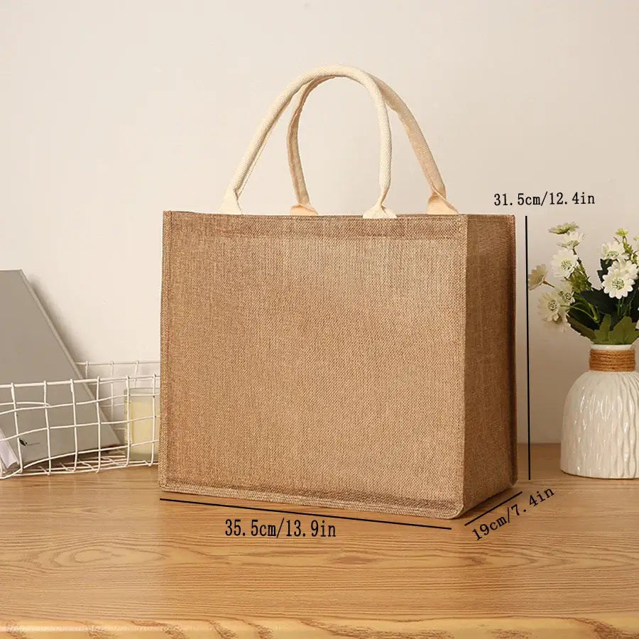 Grand Sac De Plage Femme Faux Chanvre
