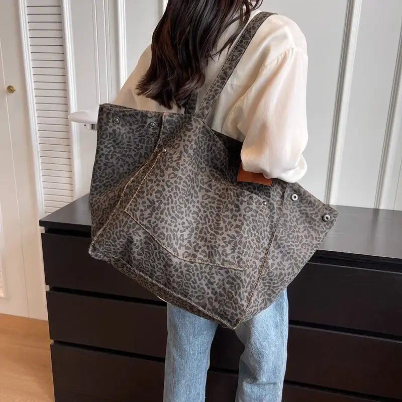 Grand Sac de Plage Motif Félin