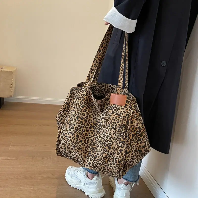 Grand Sac de Plage Motif Félin