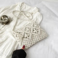 petit sac a main boheme blanc