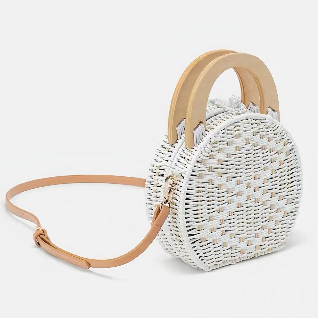 Sac à Main Osier Blanc