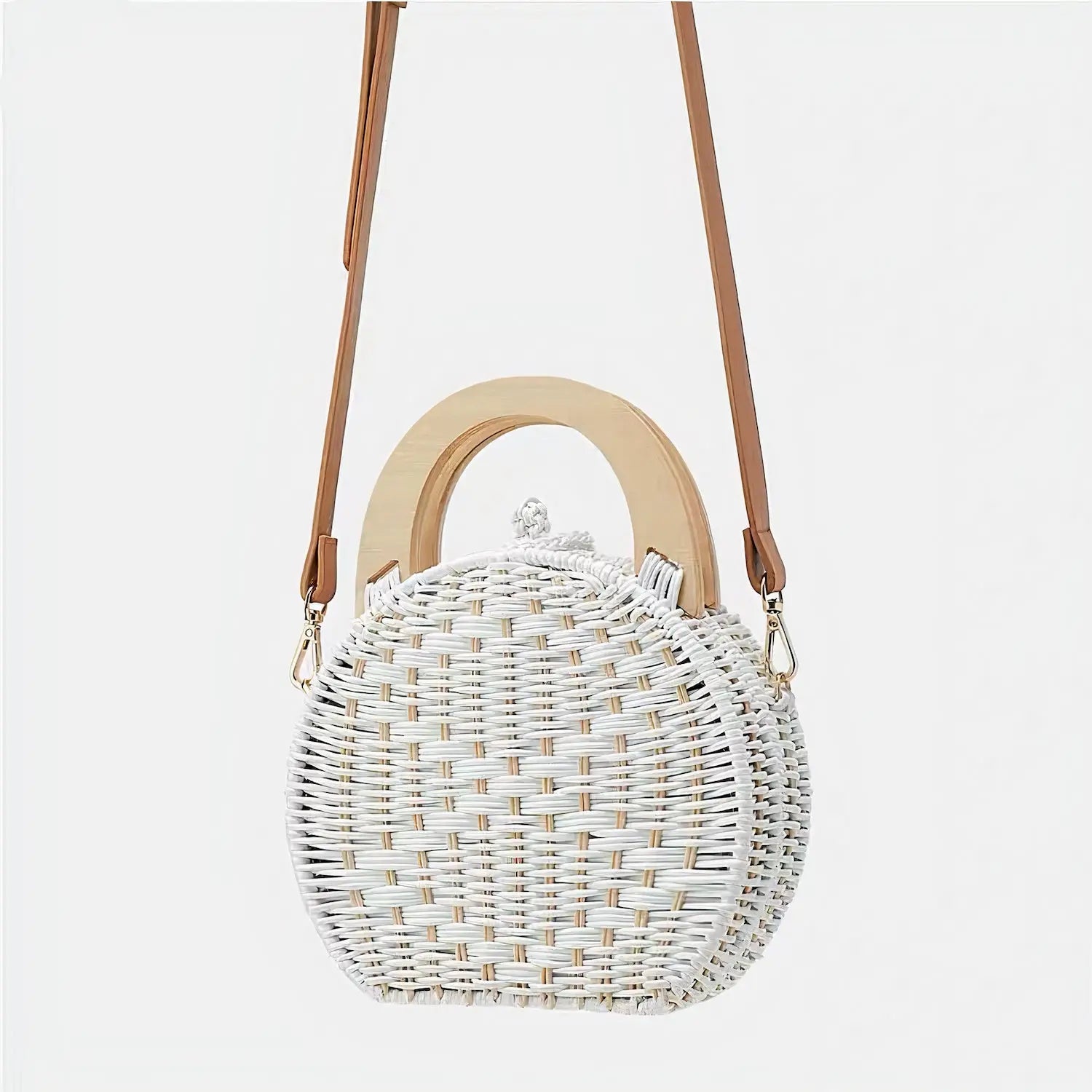 Sac à Main Osier Blanc