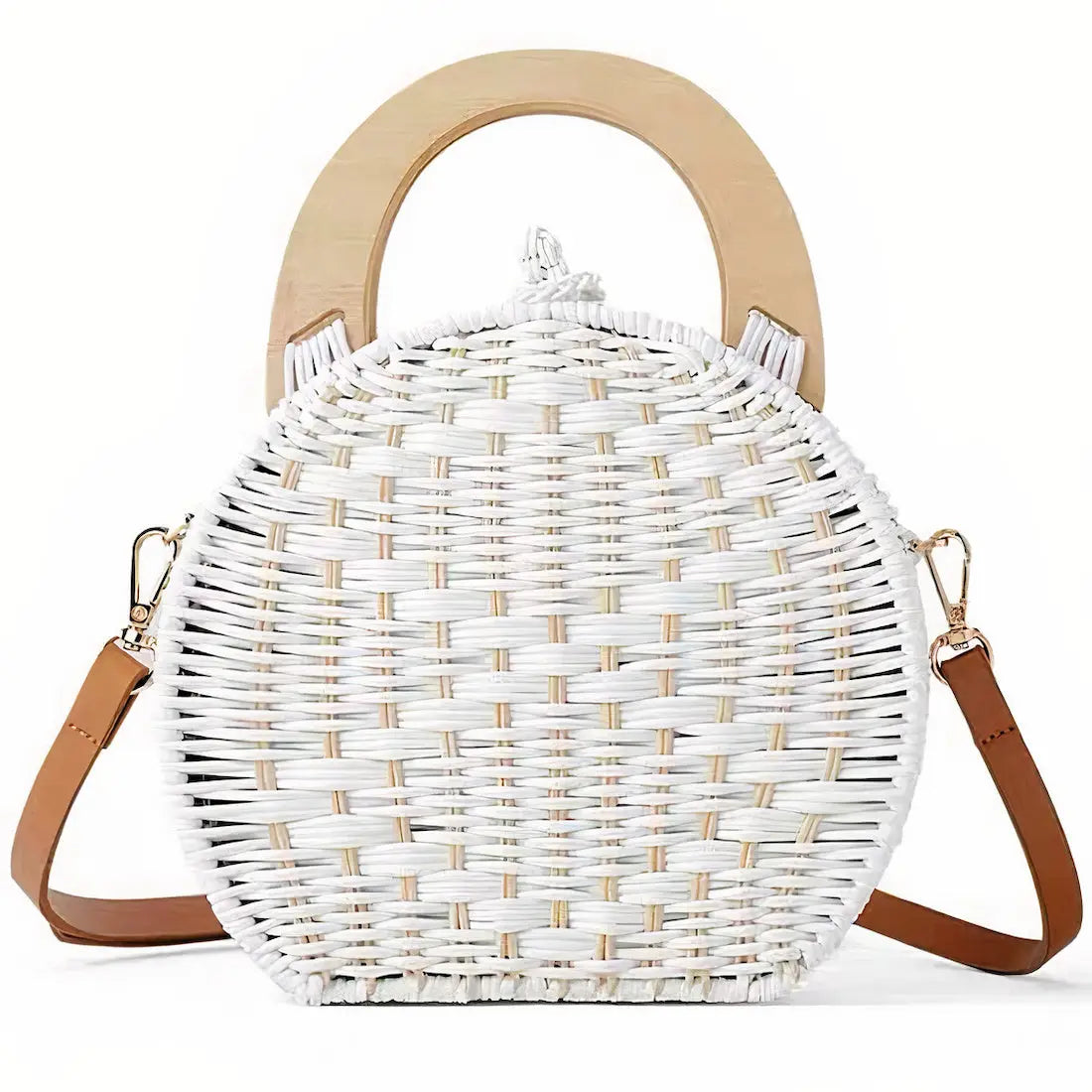Sac à Main Osier Blanc