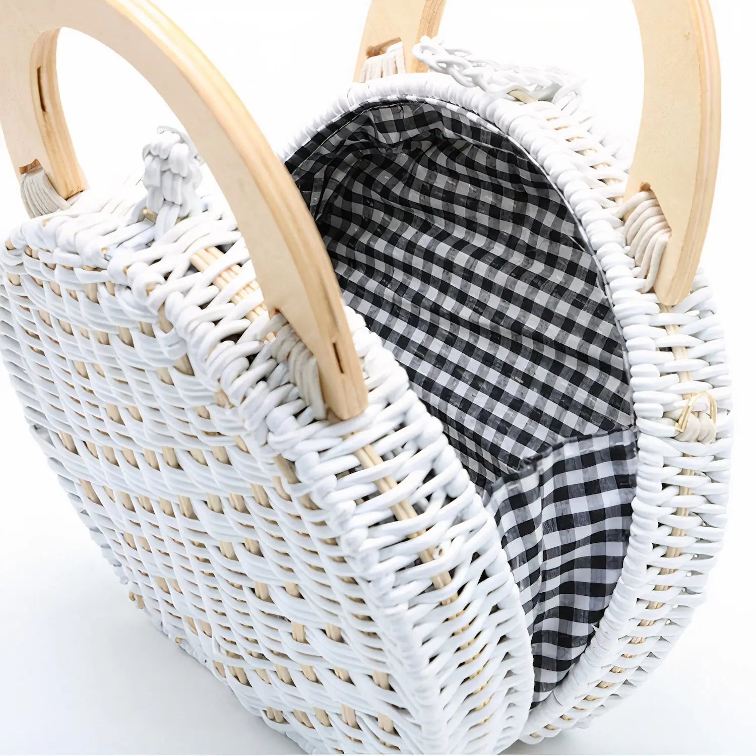 Sac à Main Osier Blanc