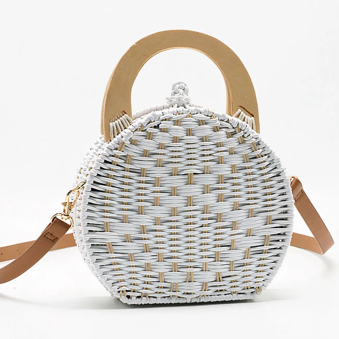 Sac à Main Osier Blanc
