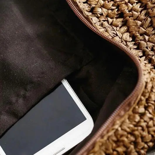 Sac à Main Paille Avec Zip