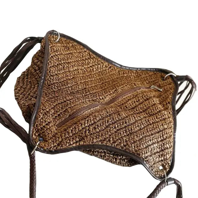 Sac à Main Paille Avec Zip