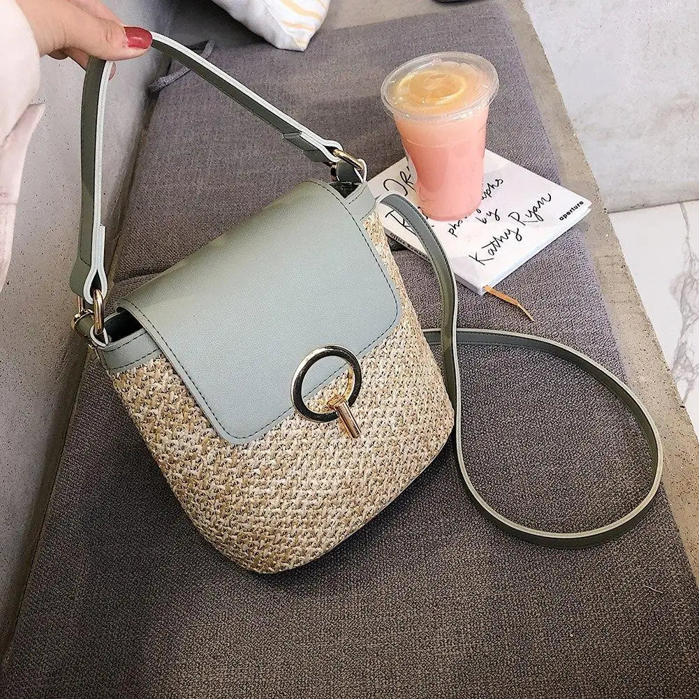 Sac à Main Paille Carré