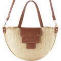 Sac à Main Paille Demi Cercle