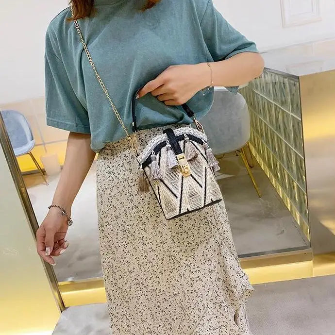 Sac à Main Paille Hippie Chic