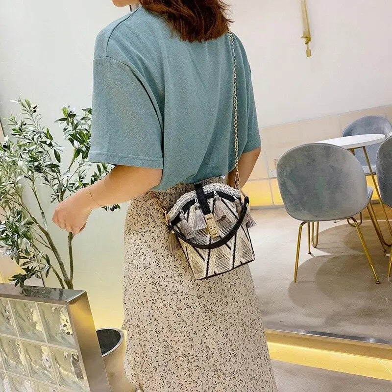 Sac à Main Paille Hippie Chic