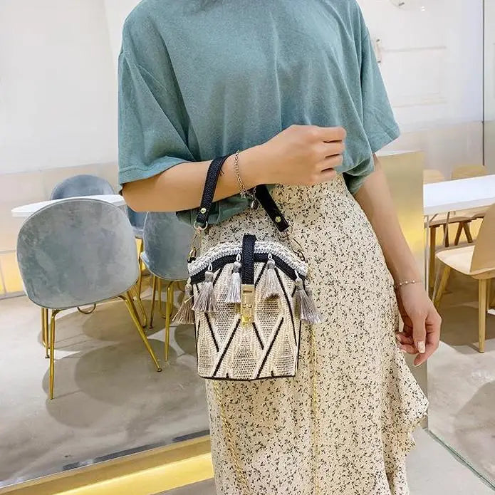 Sac à Main Paille Hippie Chic