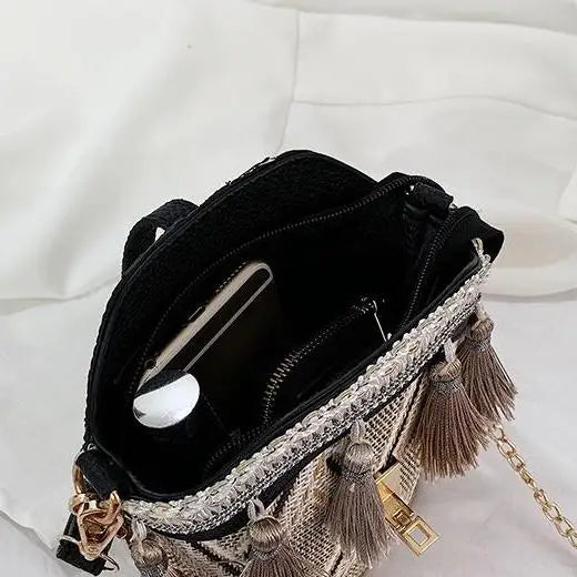 Sac à Main Paille Hippie Chic