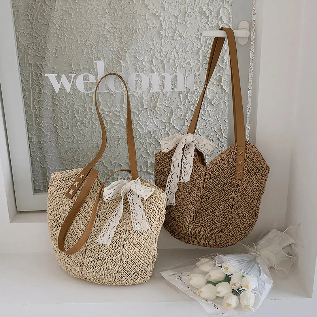 Sac à Main Paille Moderne