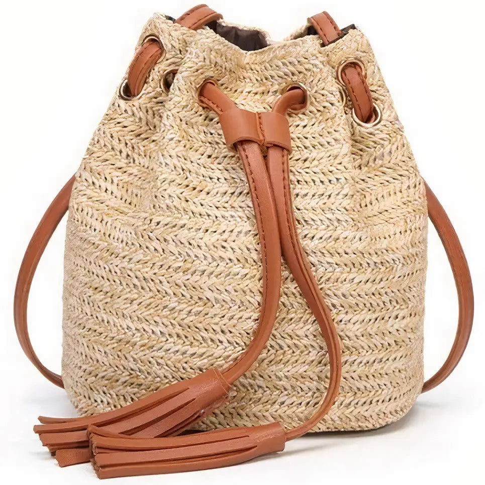 Sac à Main Paille Seau