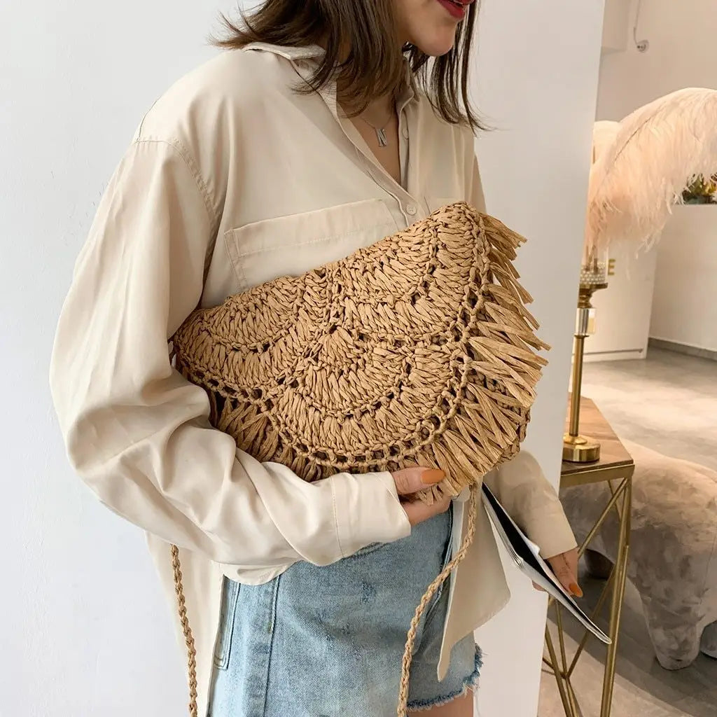 Sac à Main Paille Souple