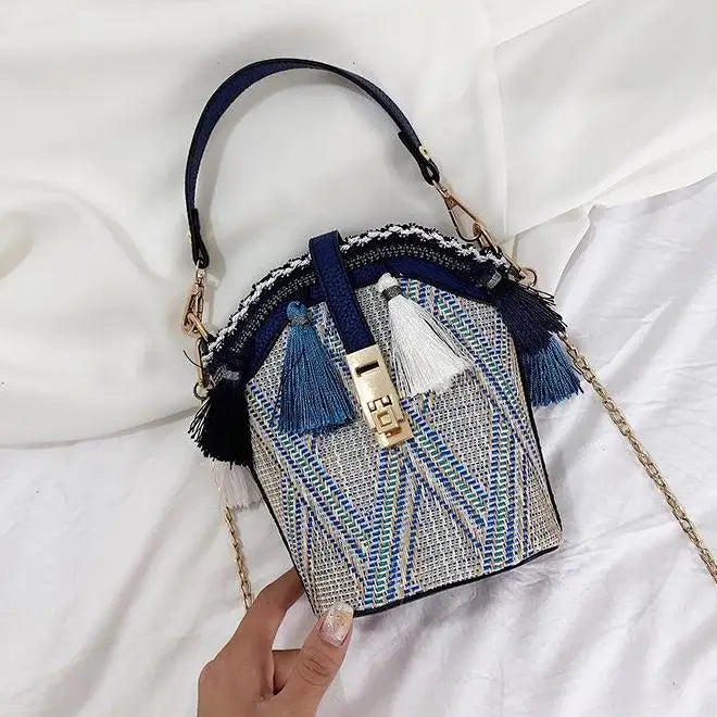Sac à Main Paille Style Hippie