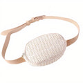 Sac Banane Paille Blanc