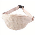 Sac Banane Paille Chic