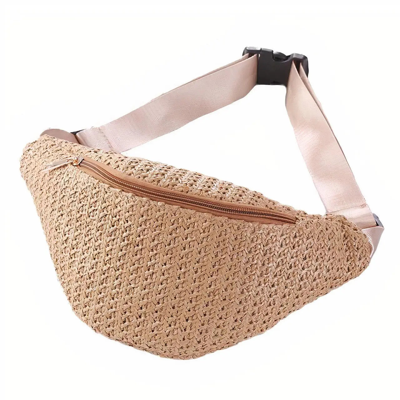 Sac Banane Paille Souple