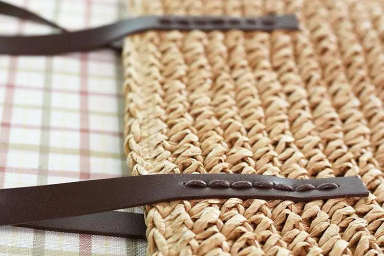 Sac Cabas Paille Bandoulière