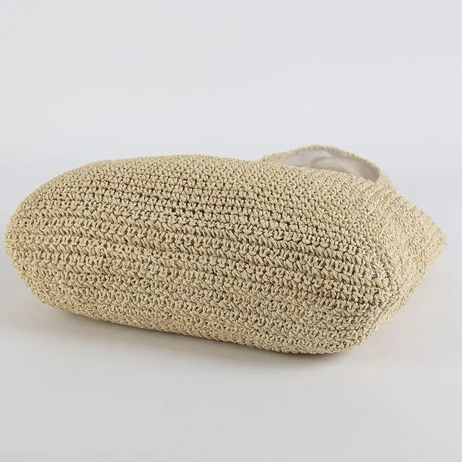 Sac Cabas Paille Bandoulière Intégrée