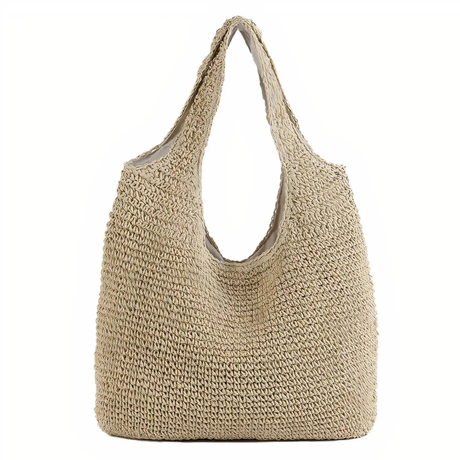 Sac Cabas Paille Bandoulière Intégrée