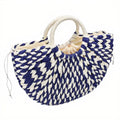Sac Paille Bleu