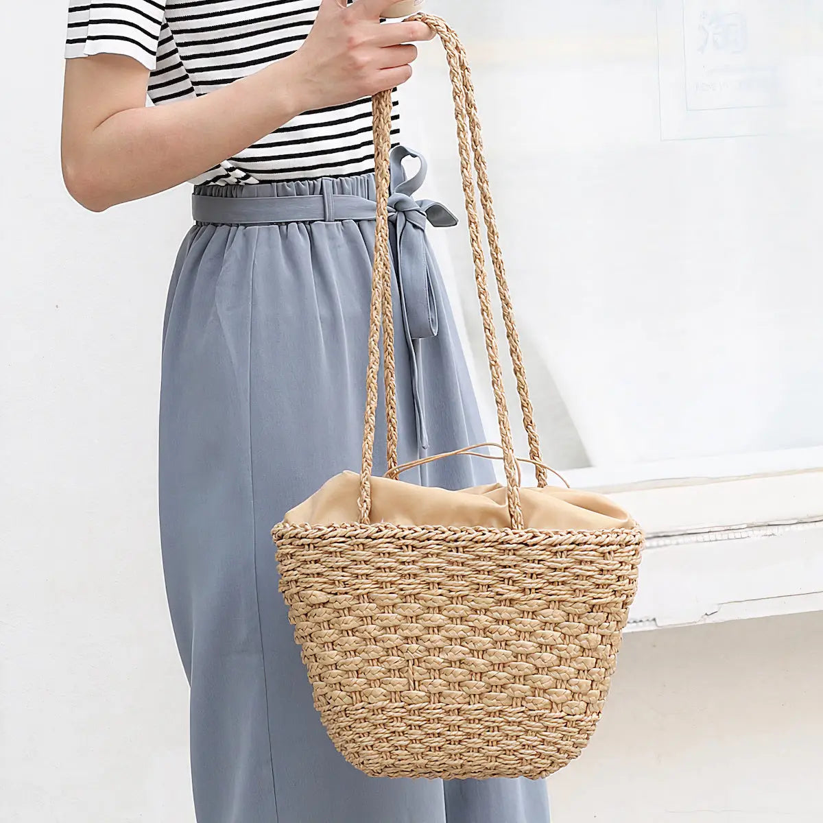 Sac Cabas Paille Bohème