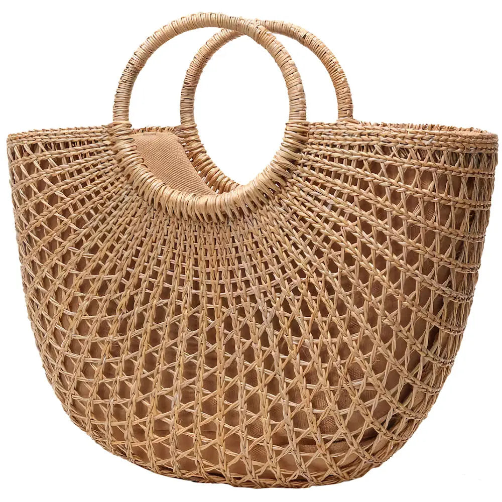 Sac Cabas Paille Bohème de Plage