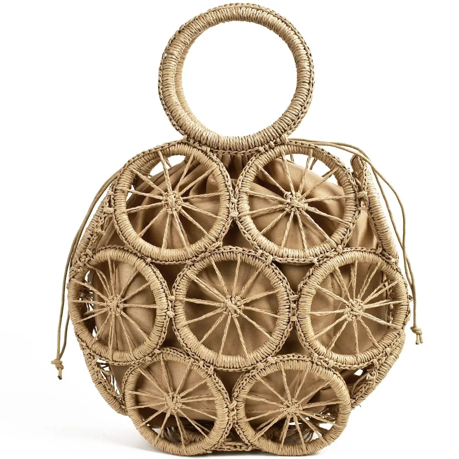 Sac Cabas Paille Boule