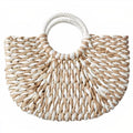Sac Paille Demi Lune