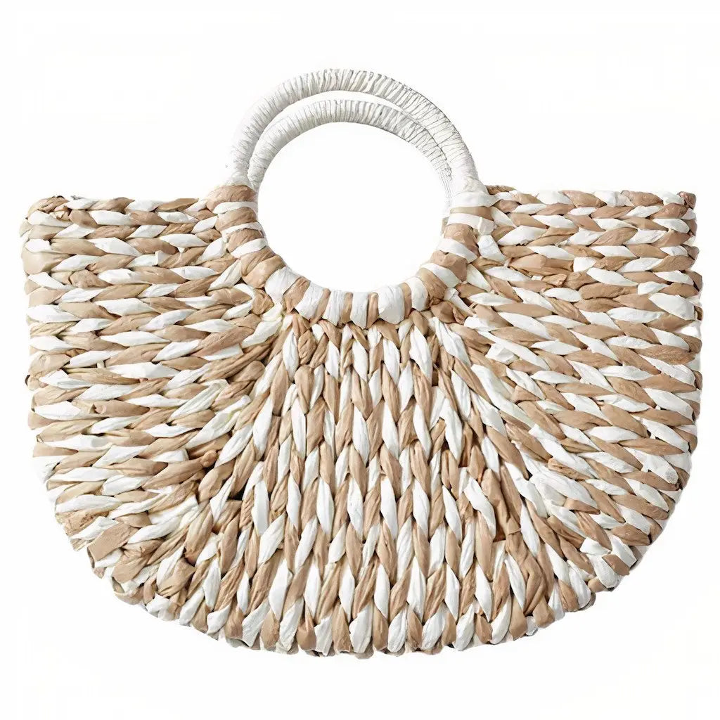 Sac Paille Demi Lune