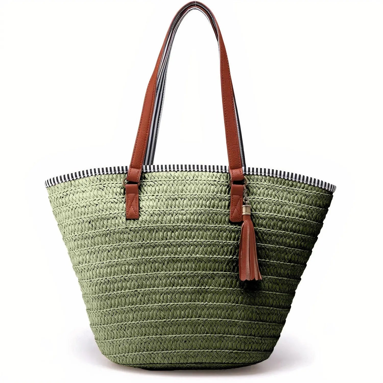 Sac Cabas Paille Design Plage