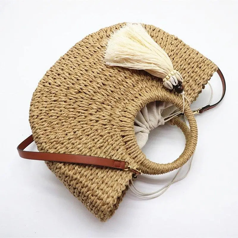 Sac Cabas Paille Plage Chic
