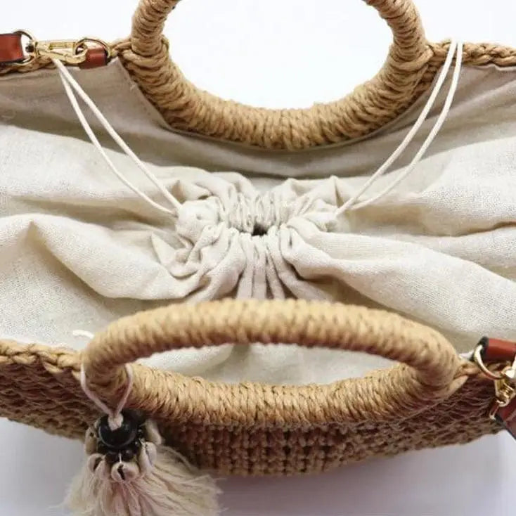 Sac Cabas Paille Plage Chic