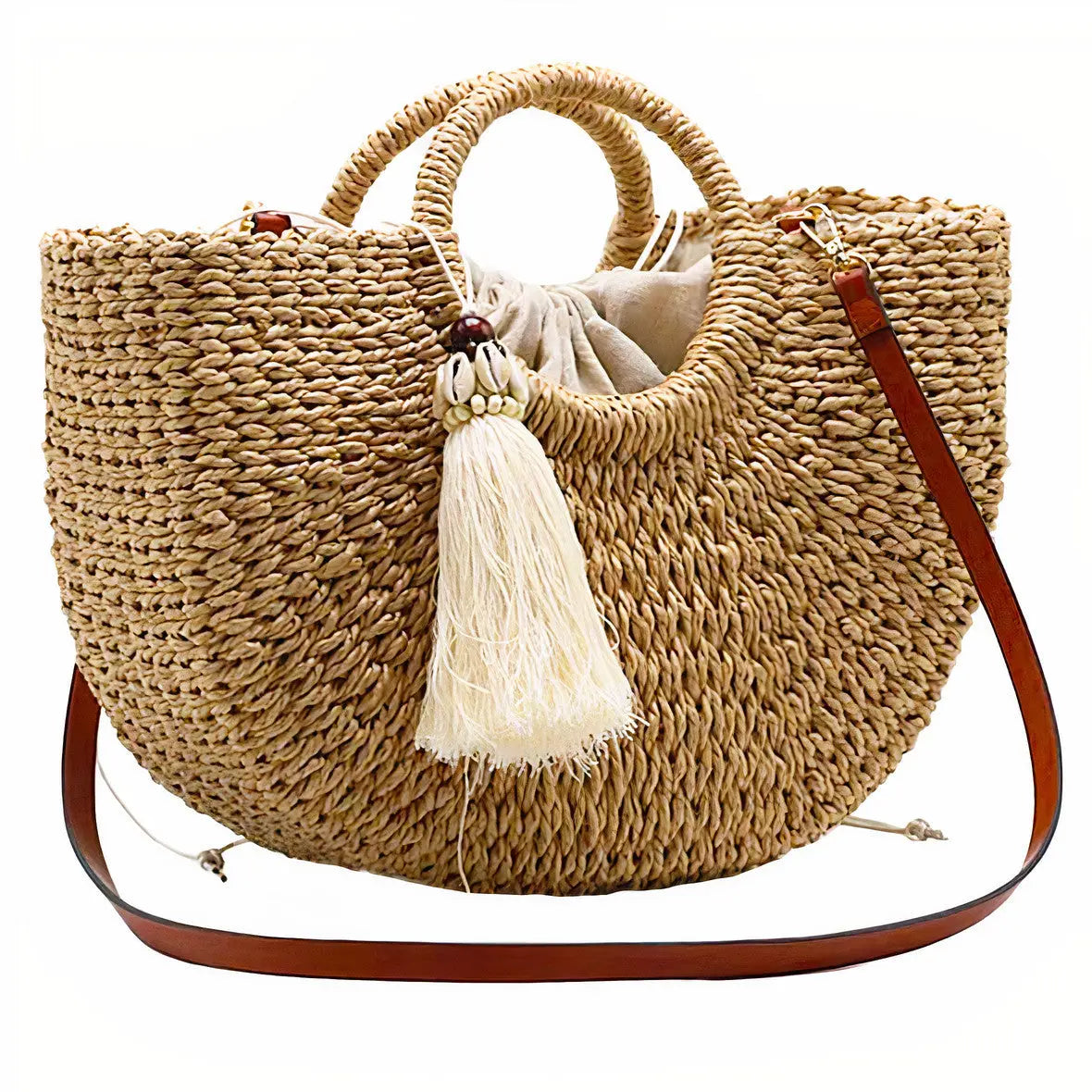 Sac Cabas Paille Plage Chic