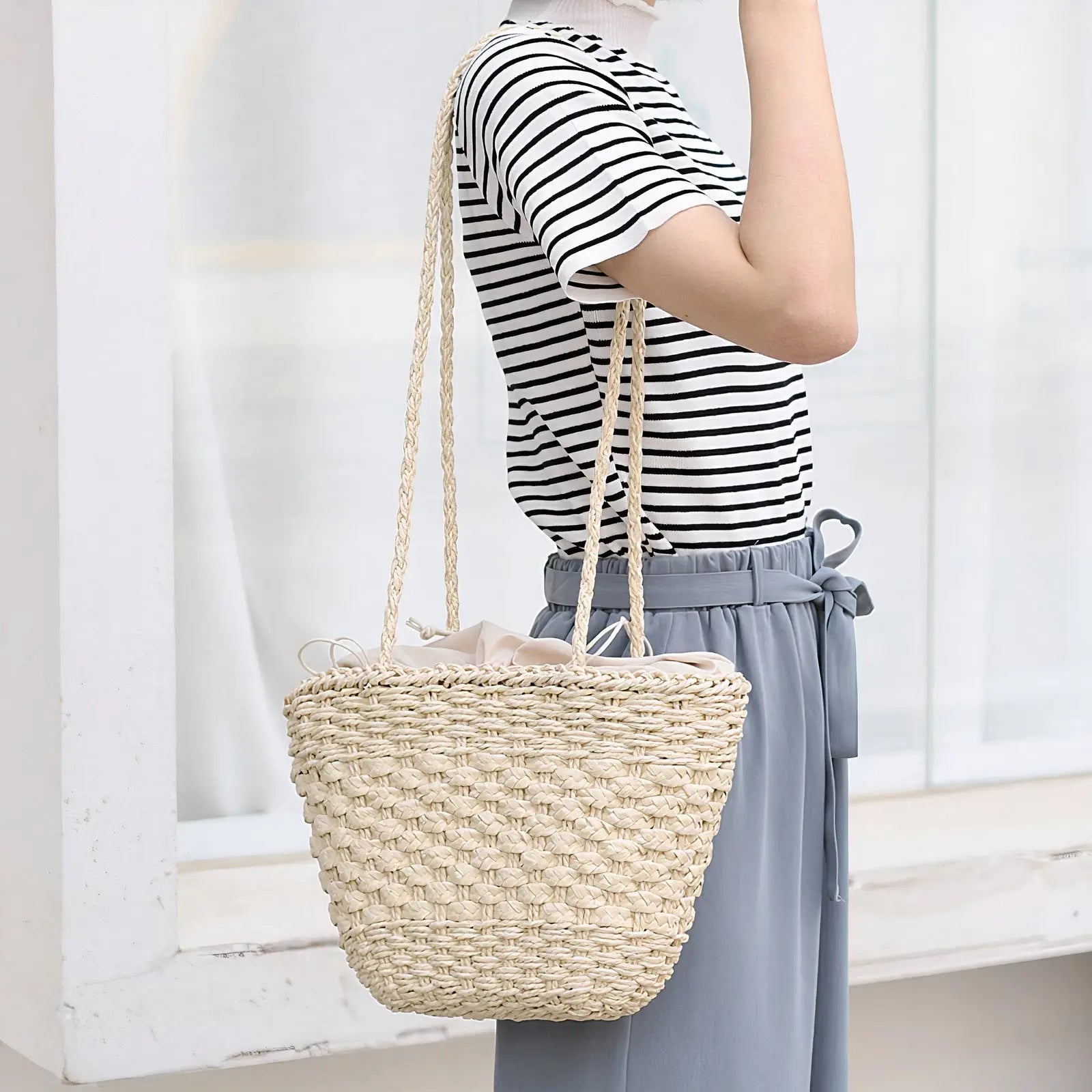Sac Cabas Paille Style Bohème