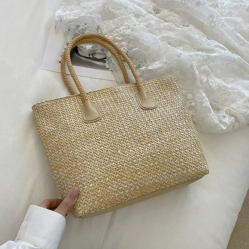 Sac Cabas Paille Tressé