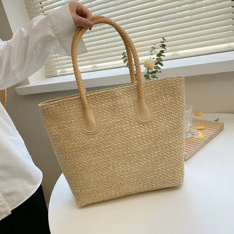 Sac Cabas Paille Tressé