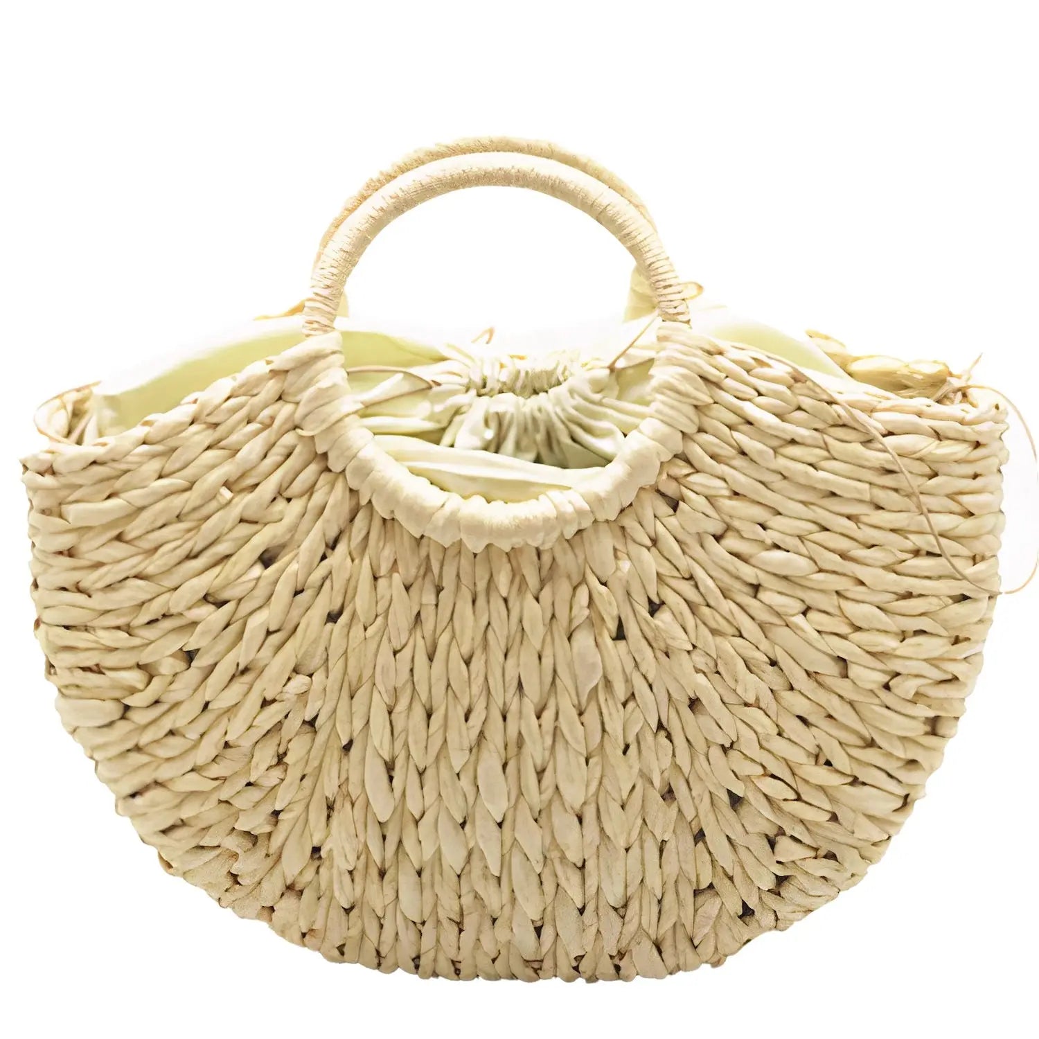 Petit Sac Tressé Beige
