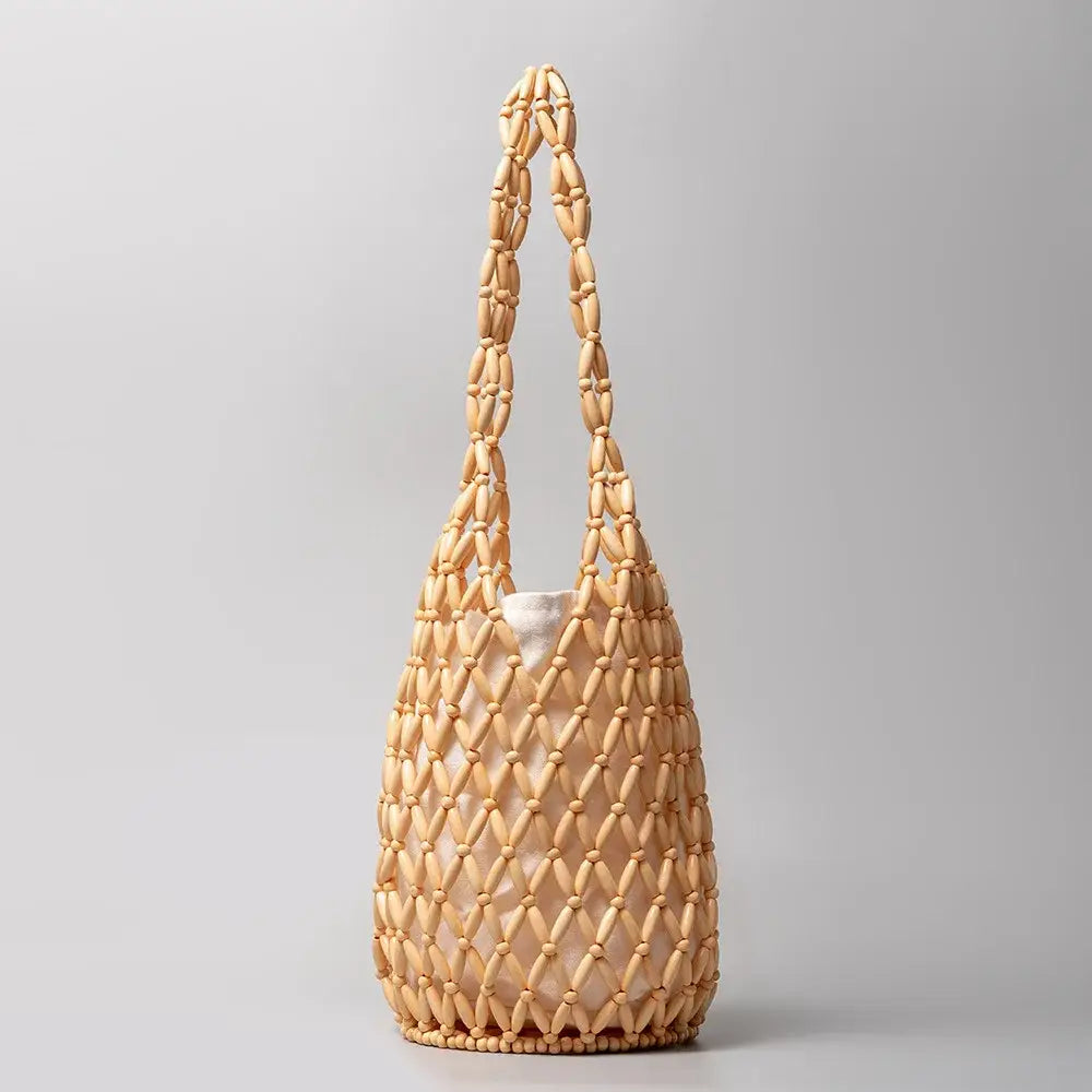 Sac De Plage en Perle De Bois