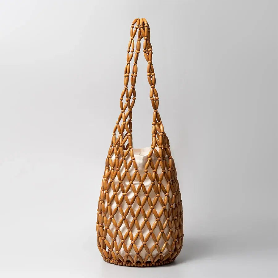 Sac De Plage en Perle De Bois