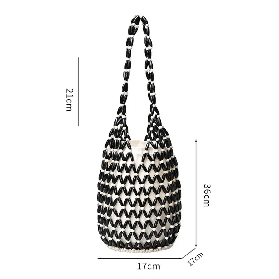 Sac De Plage en Perle De Bois