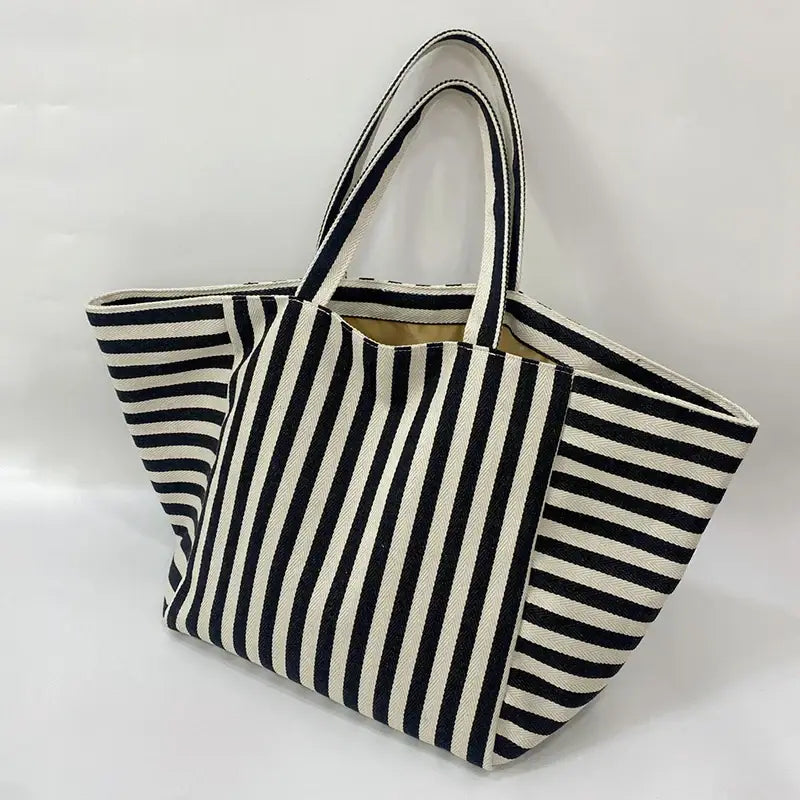 sac de plage familiale raye