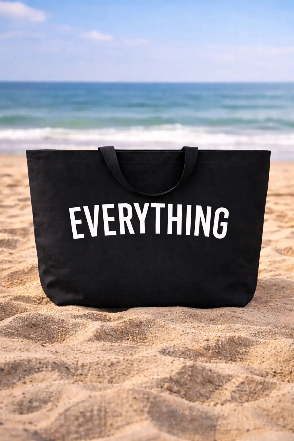 sac de plage famille noir