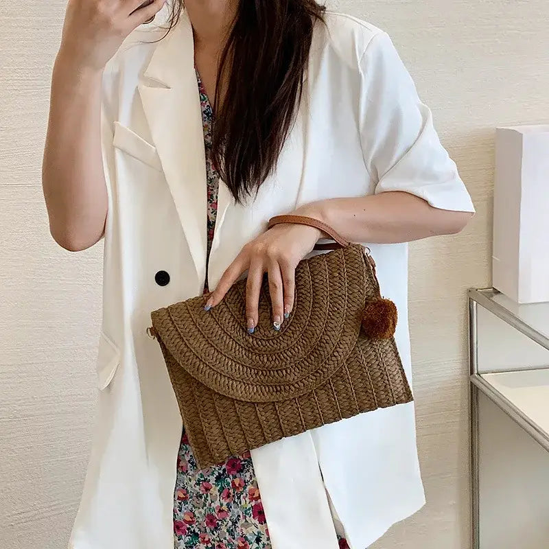 Sac en Paille Bandouliere