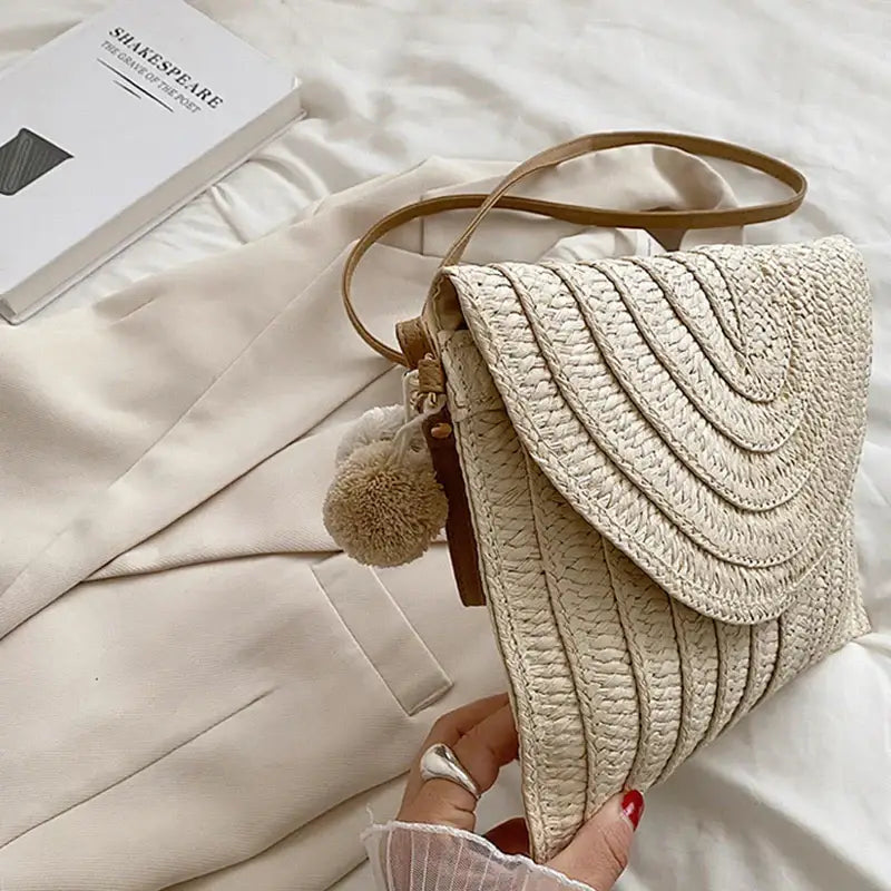Sac en Paille Bandouliere